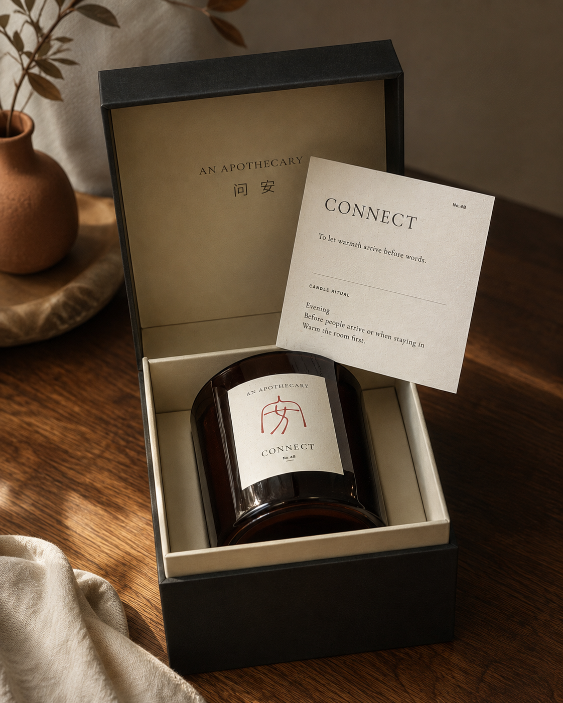 No.4B · 温 — CONNECT — Botanical Candle