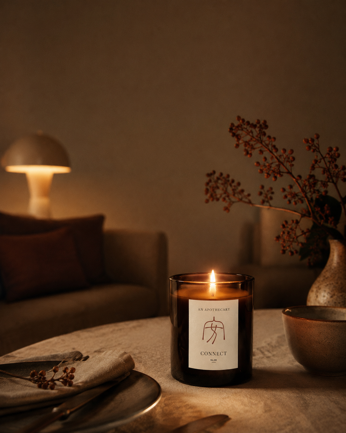 No.4B · 温 — CONNECT — Botanical Candle