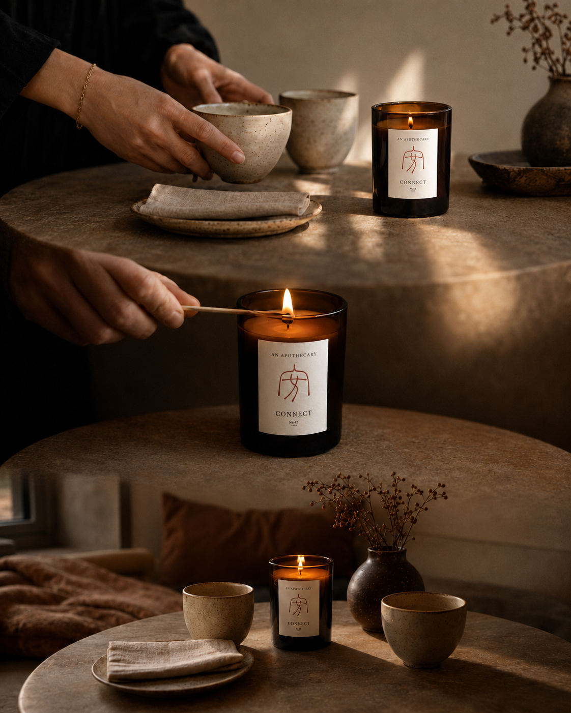 No.4B · 温 — CONNECT — Botanical Candle